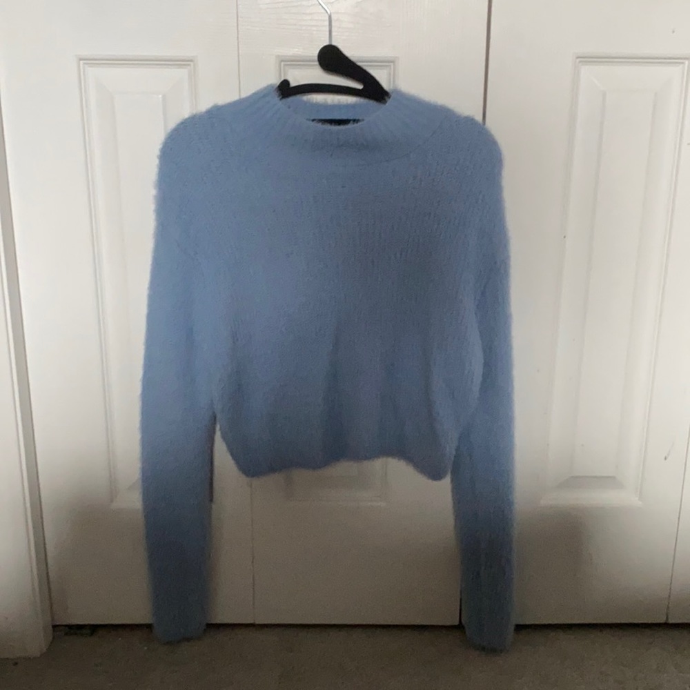 Blue Fuzzy Sweater